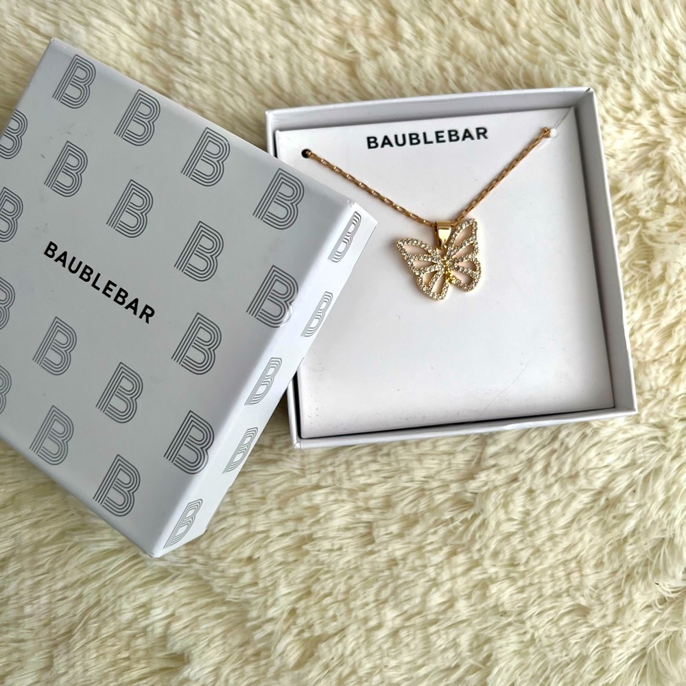 BaubleBar Butterfly necklace